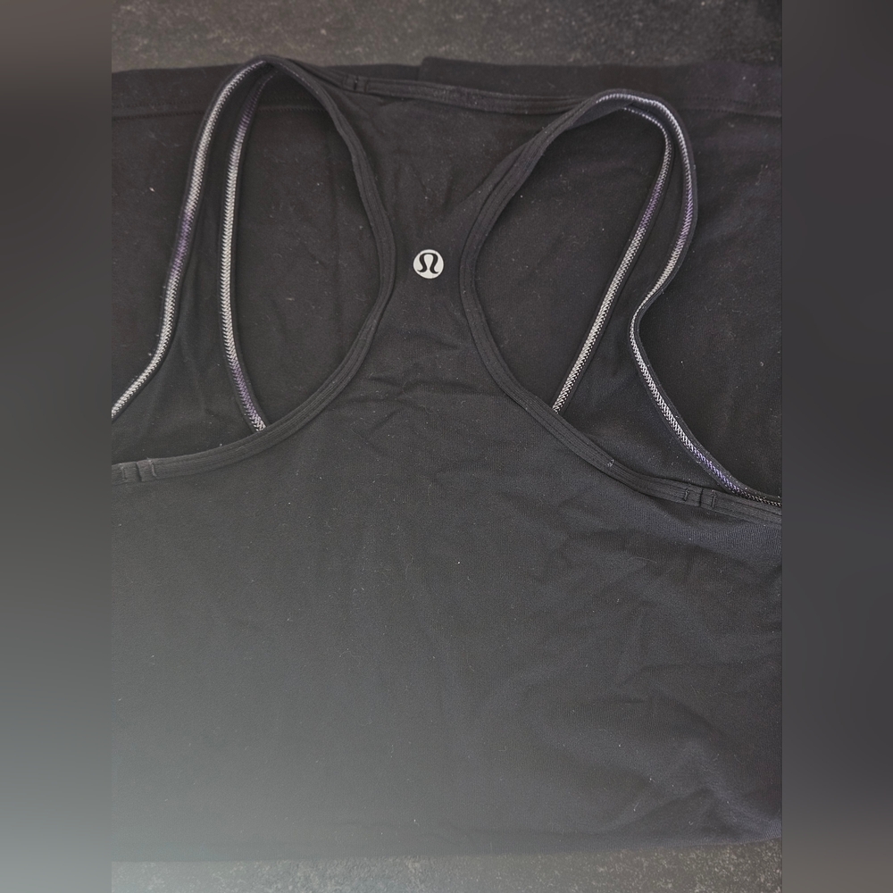 Lulu black racer tank Sz 8